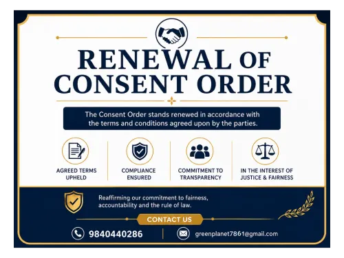 Our Consent Order Renewal Serv