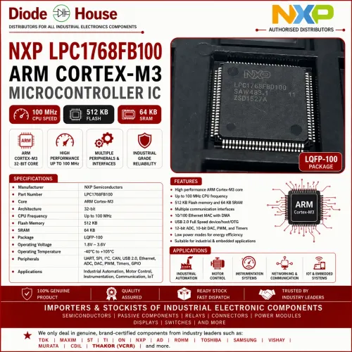 This NXP LPC1768FB100, co