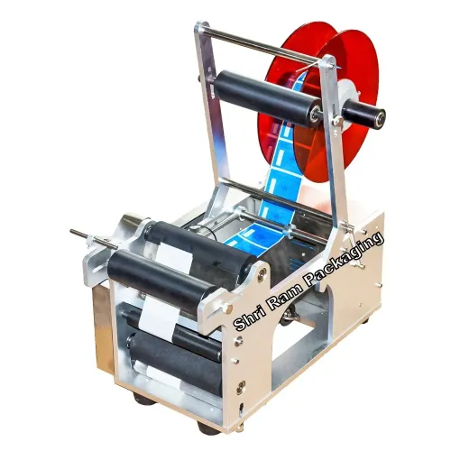 Semi-Automatic labeling machine (Motorized)– It is