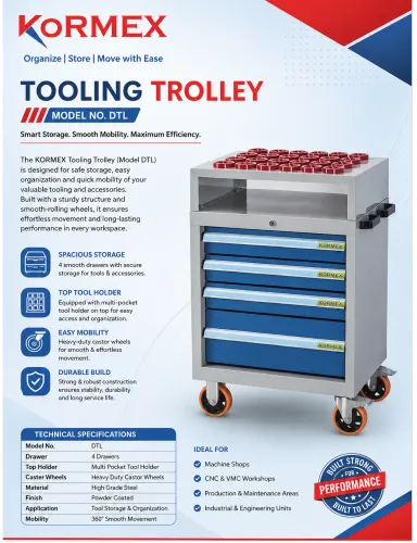 KORMEX Tooling Trolley DTL is a useful and robust 