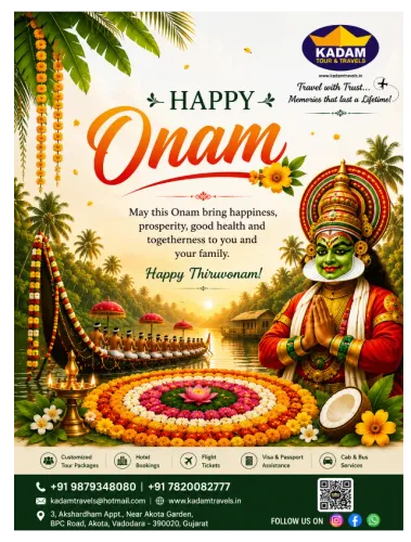 ๐ผ Happy Onam from Kadam Tour