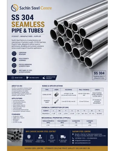 SS 304 ERW Pipe in Silvas