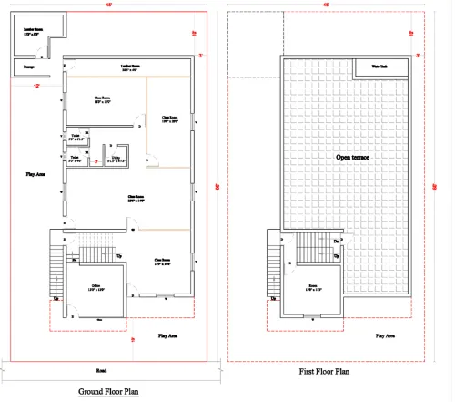 Ground and First Floor Plan Details : If you mean 