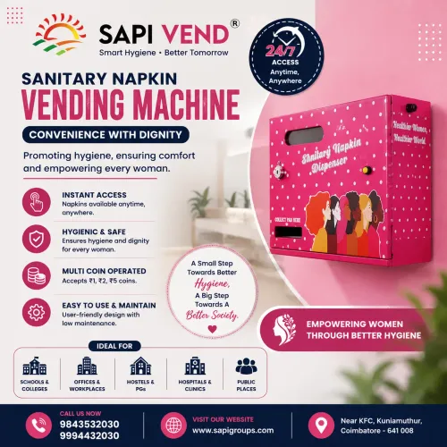 SAPI VEND Sanitary Napkin Vending Machine provide