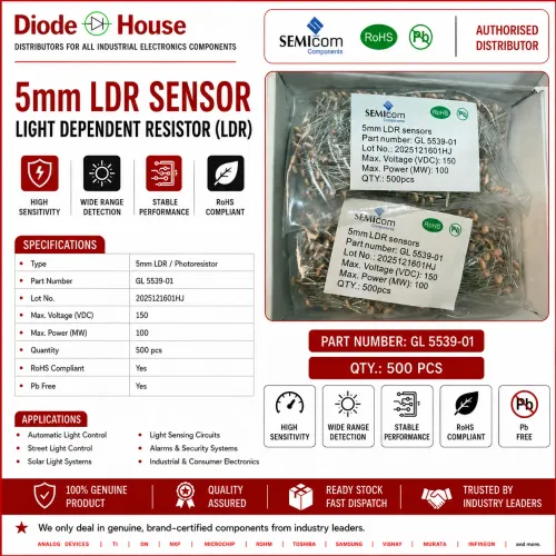 These 5mm LDR sensors, al
