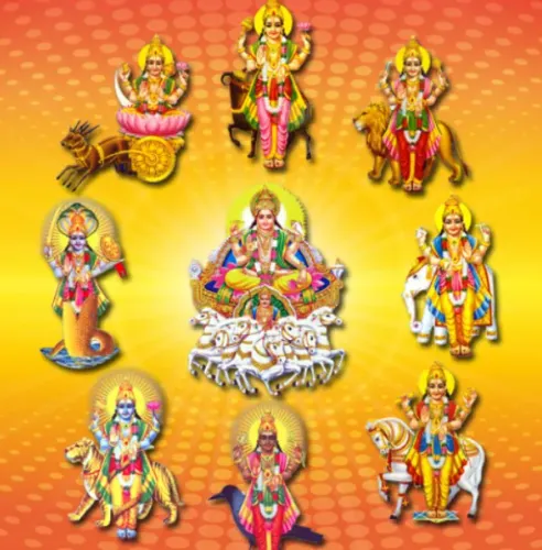 The nine celestial planets, co