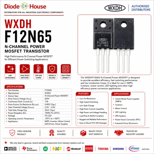 This WXDH F12N65 N-channe
