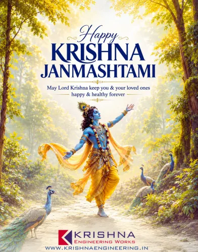 May the blessings of Lord Krishna bring joy, balan