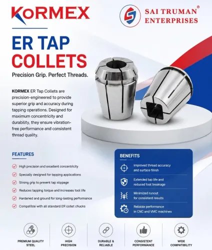 KORMEX ER Tap Collets are precision engineered too
