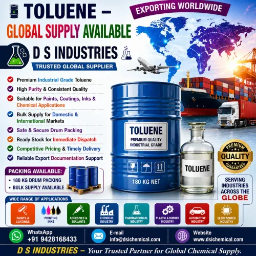 TOLUENE We Leading D S INDUSTRIES Best Toluene Sup