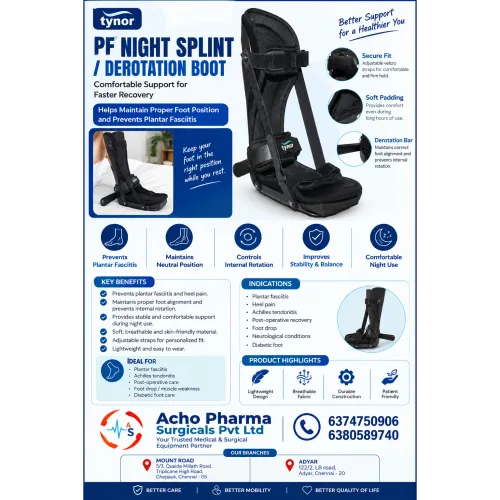 🦶 PF NIGHT SPLINT / DEROTATIO