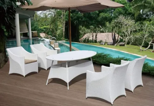 Outdoor umbrellas can make open-air spaces signifi