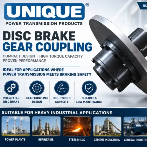 UNIQUE Disc Brake Gear Couplings are engineered to