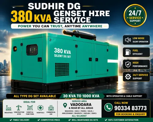 We provide 380 KVA DG Set Rent