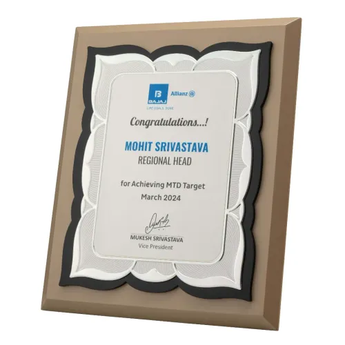 Silver plate plaque manuf