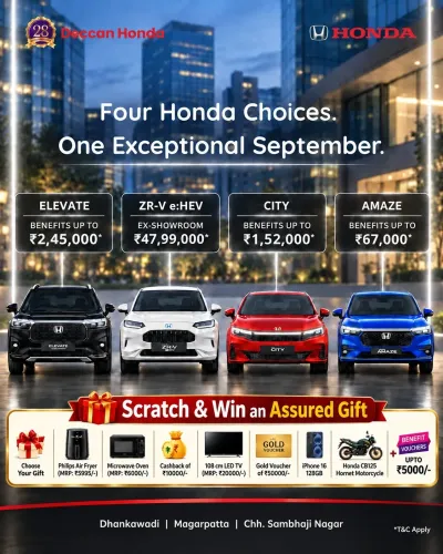 🙏 Ganpati Bappa Morya! 🙏Deccan Honda Magarpatt