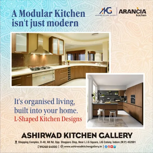 Modular Kitchen Manufacturer Indore L Shaped Looki