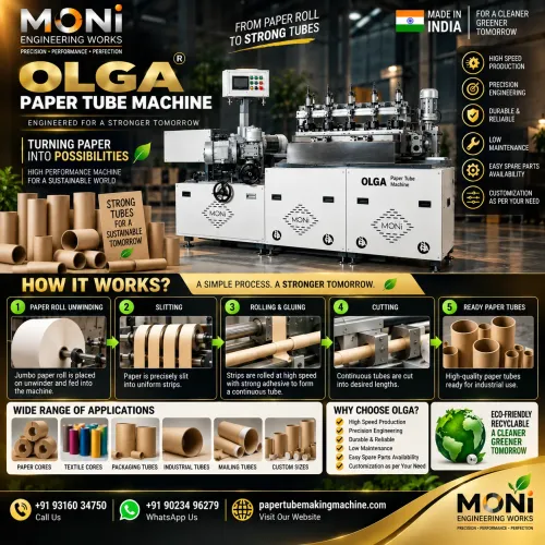 Discover how the OLGA Paper Tube Machine by Moni E