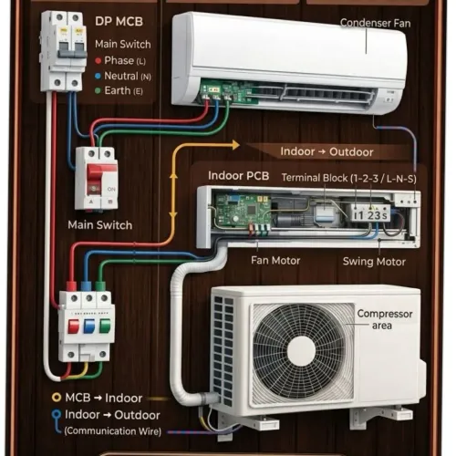 ac gas leakage checking repair
