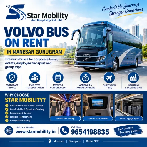 volvo bus rental for outstatio