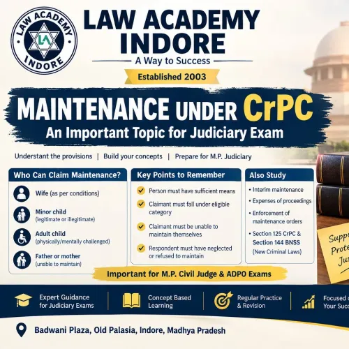 Maintenance under CrPC: A