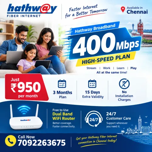 Hathway 400 Mbps Broadband Hig