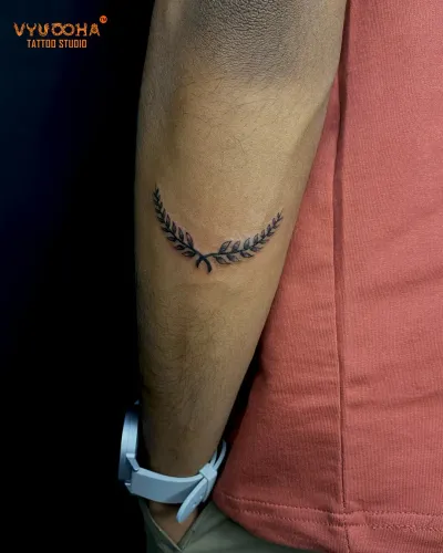 leaf wreath tattoo vyuooha stu