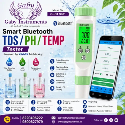 Smart Bluetooth TDS/pH/TE