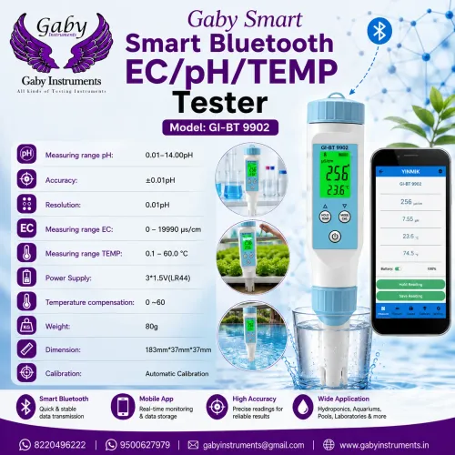 Smart Bluetooth EC/pH/TEM