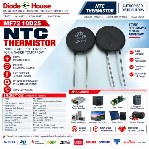 This MF72 10D25 NTC therm