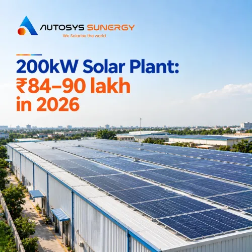 A 200kW solar plant costs