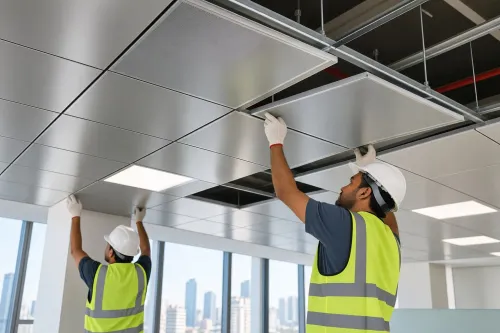 Metal False Ceiling Installati