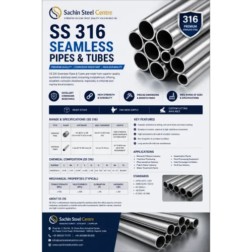 SS 316 Seamless Pipe in C