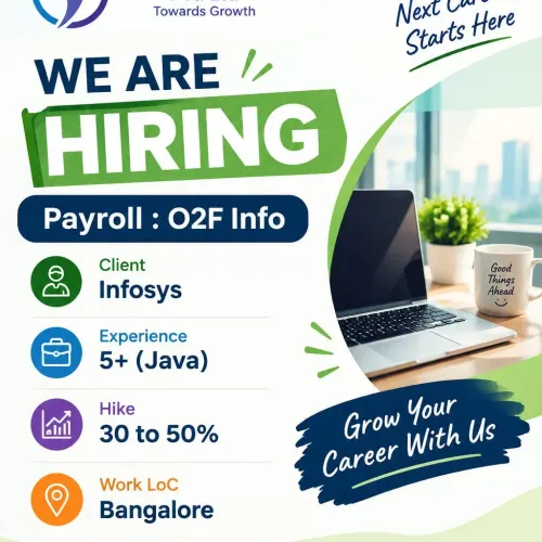 Infosys hiring Java 5 + experi