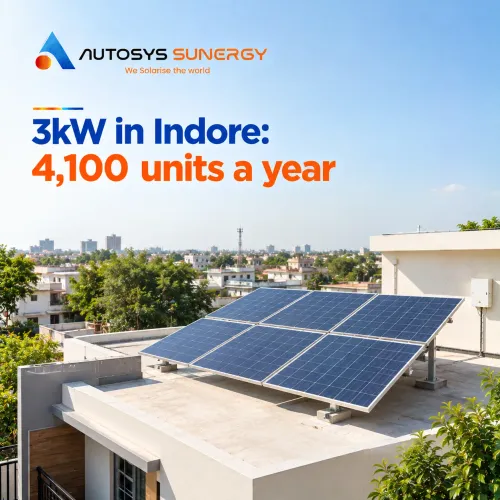 A 3kW solar system in Ind