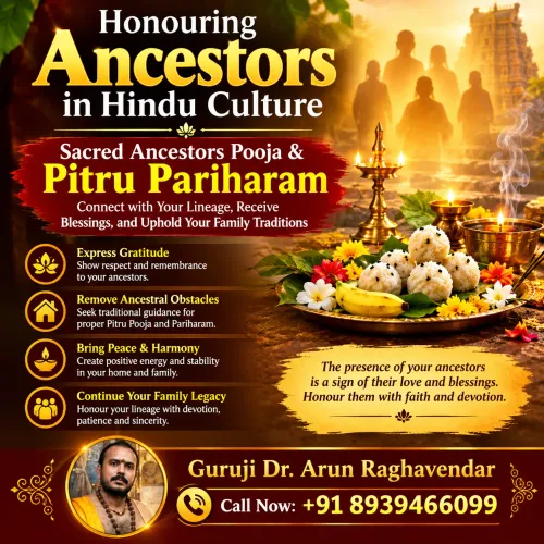 In Hindu culture, honouring an
