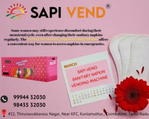 Ensure easy access to sanitary napkins when they a