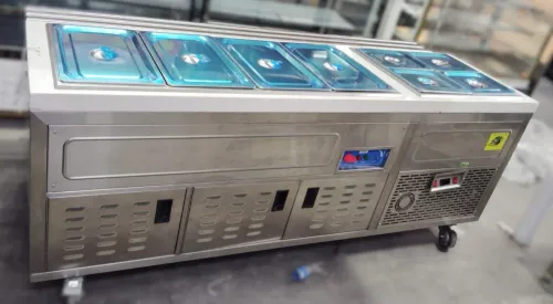 SS (2In1) Hot And Cold Bain Marie Counter With Can