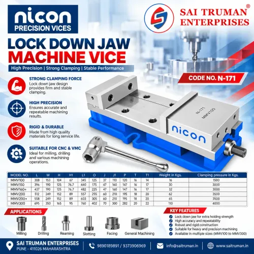NICON Lock Down Jaw Machine Vice – Code No. N-171 