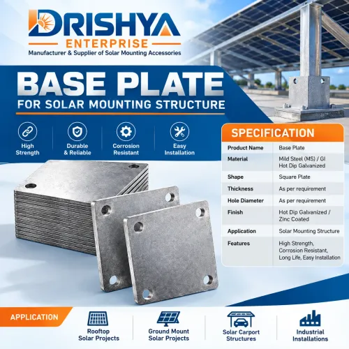 MS BASE PLATE Manufacturer in Jaipur, 