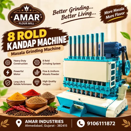 8 ROLD KANDAP MACHINEAdvanced Masala Grinding Ma