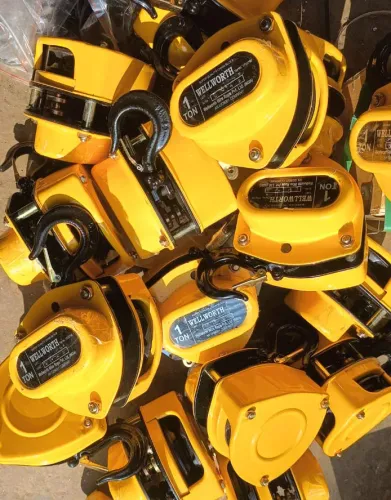 WELLWORTH Triple Spur Geared Chain Pulley Blocks, 