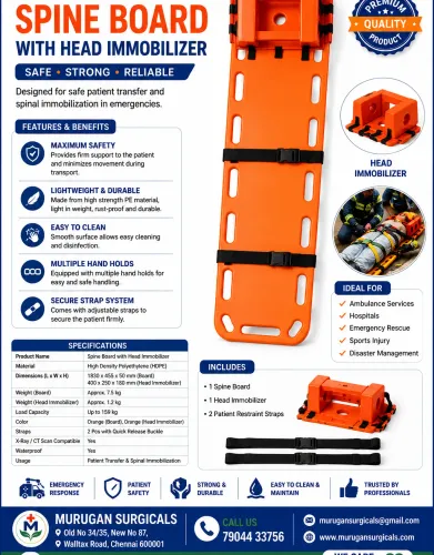 Spine board available ne