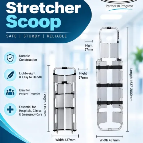 ALUMINIUM SCOOP STRECHER