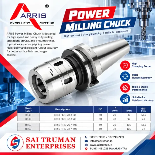 ARRIS Power Milling Chuck is a CNC tool that works