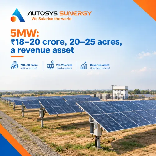 A 5MW solar power plant i
