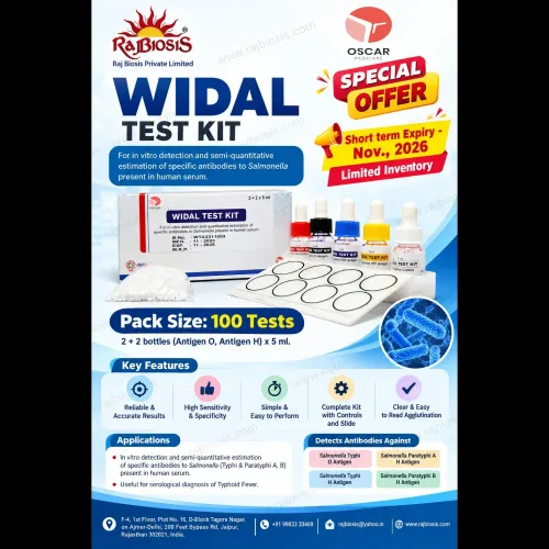 This Widal test is an indirect serological aggluti