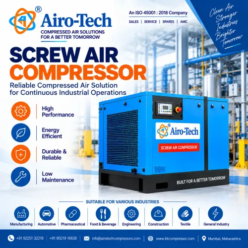 Airo-Tech VFD Series Screw Air Compressors provide