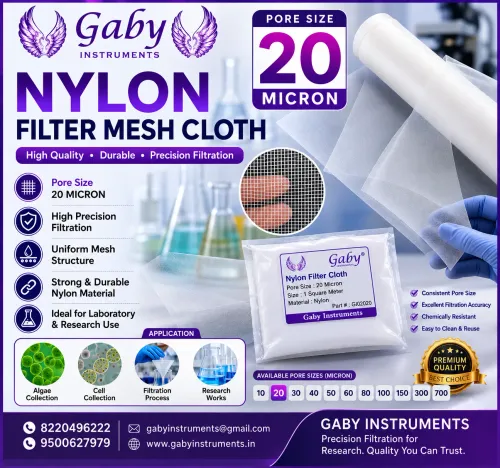 Nylon Filter Mesh cloth 20 micron Size : 10 squa