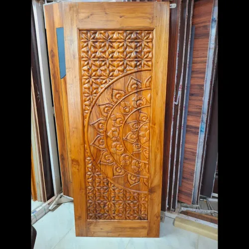 Hand carved wooden main panel 